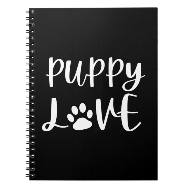 Carnet L'amour des chiots (Devant)