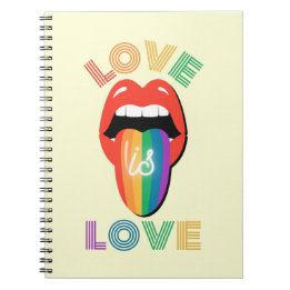 Carnet L'amour est amour Cool coloré LGBTQ Pride Mois