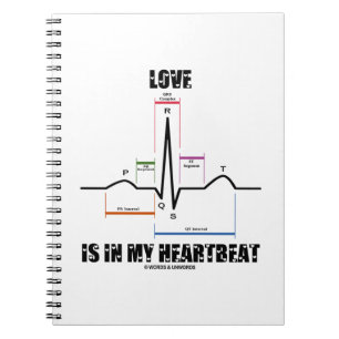 Carnet L'amour est dans mon électrocardiogramme du