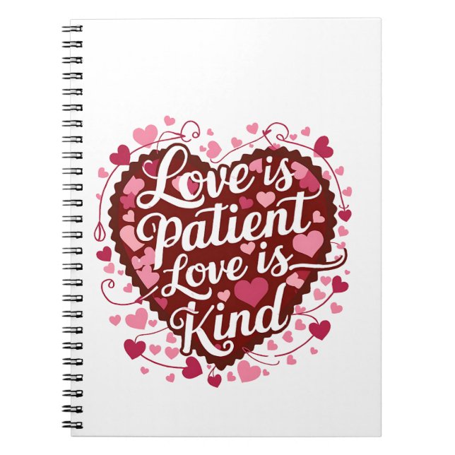 Carnet l'amour est l'amour du patient est un bon design c (Devant)