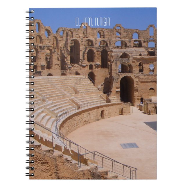 Carnet L'amphithéâtre romain de gladiateur d'EL Jem ruine (Devant)
