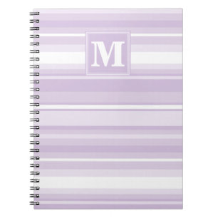 Carnet Landes violettes de chardon monogramme
