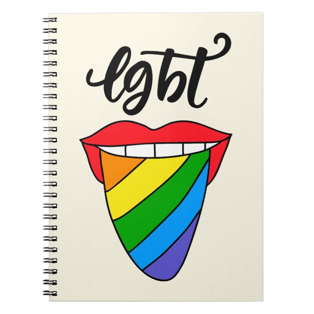 Carnet Langue arc-en-ciel LGBT (Devant)