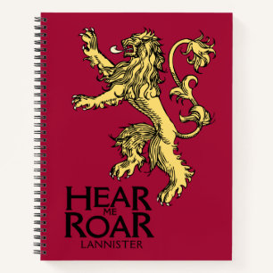 Carnet Lannister Sigil - Entendez-Moi Roar