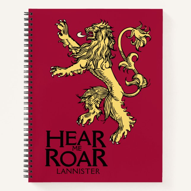 Carnet Lannister Sigil - Entendez-Moi Roar (Devant)