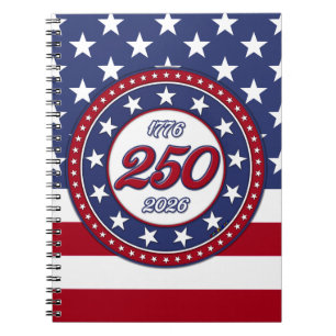 Carnet L'anniversaire des 250 ans de l'Amérique avec le d