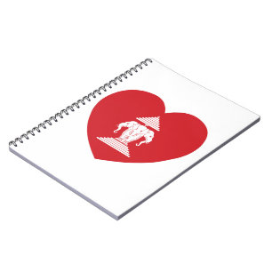 Carnet Laotian Erawan 3 Tête Elephant Coeur Drapeau