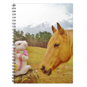 Carnet Lapin blanc et Cheval jaune