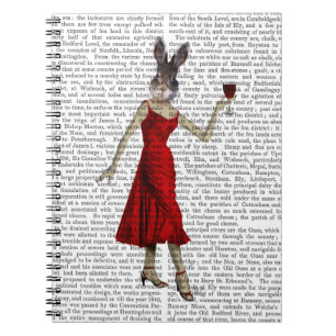 Carnet Lapin dans la robe rouge