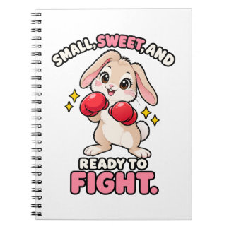 Carnet Lapin de boxe mignon prêt à se battre