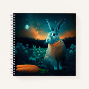 Carnet Lapin de la prospérité au clair de lune