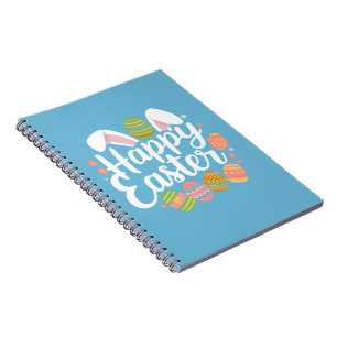 Carnet Lapin de Pâques Joyeuses Vacances de Lapin Œuf