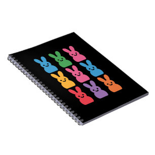 Carnet Lapin de Pâques Œufs Carreaux Léopard