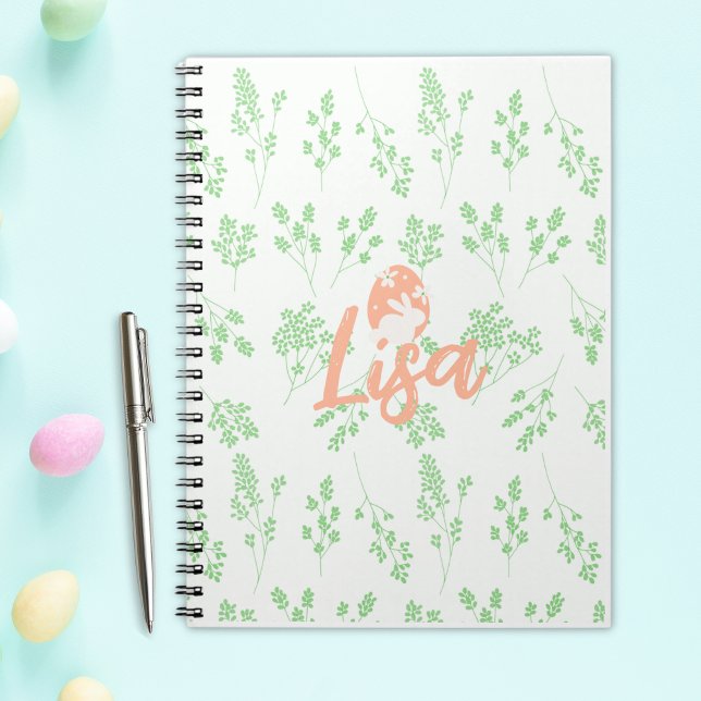 Carnet lapin de Pâques personnalisé (Personalized Easter Bunny Notebook)