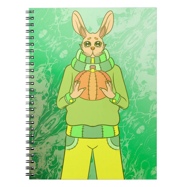 Carnet Lapin heureux (Devant)