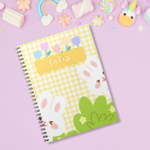 Lapin Mignon Kawaii Fleurs de Printemps Pastel