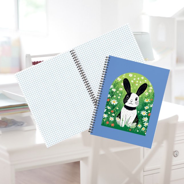Carnet Lapin Noir Et Blanc (Créateur téléchargé)