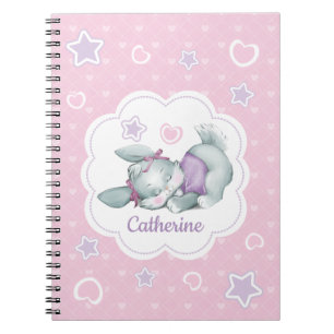 Carnet Lapin nommé fait sur commande de sommeil dans le