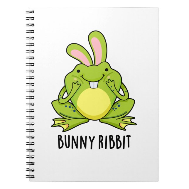 Carnet Lapin Ribbit Funny Lapin Frog Pun (Devant)