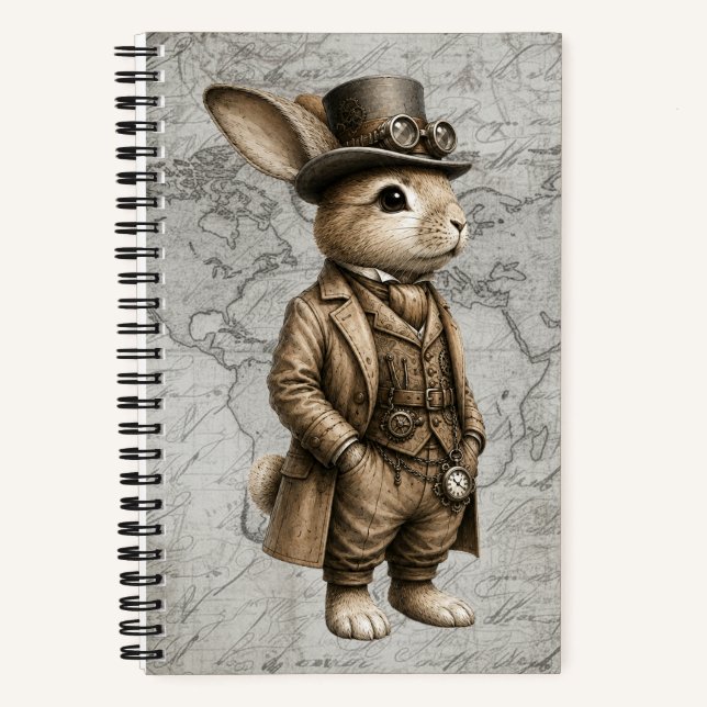 Carnet Lapin Steampunk (Recto)
