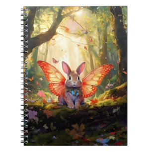 Carnet Lapin Whimsical dans une forêt enchantée
