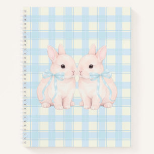 Carnet Lapins de Pâques en guimauve rose
