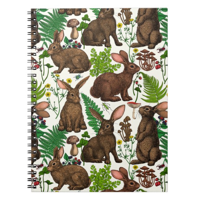 Carnet Lapins et flore boisée 4 (Devant)