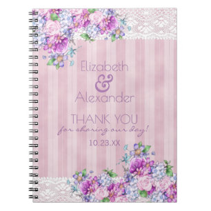 Carnet L'aquarelle victorienne vintage fleurit la Fête de