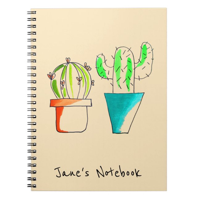 Carnet L'art du désert mexicain de cactus (Devant)