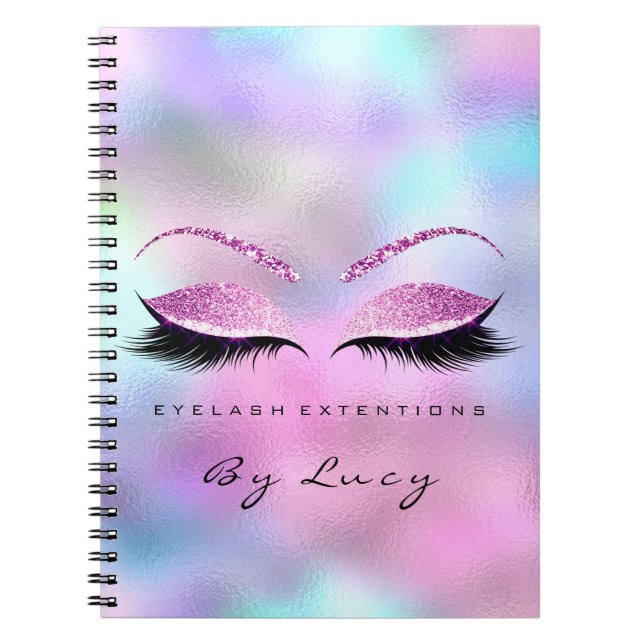 Carnet Lashes Extension Yeux maquillage Artiste Parties s (Devant)