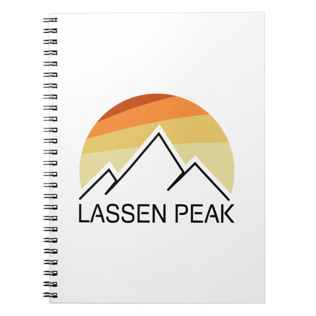Carnet Lassen Peak California Retro (Devant)