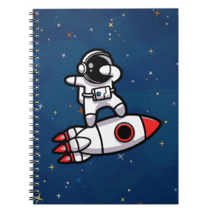 Carnet L'Astronaute cool Sur La Rocket