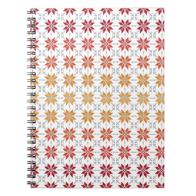 Carnet Latvian Morning SUN motif géométrique IV (Devant)