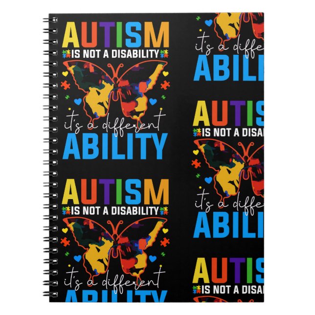 Carnet L'Autisme N'Est Pas Un Handicap, C'Est Un Différen (Devant)