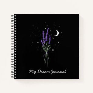 Carnet Lavande de nuit personnalisable