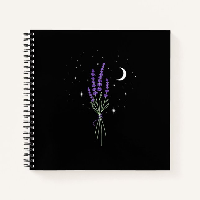 Carnet Lavande la nuit (Devant)