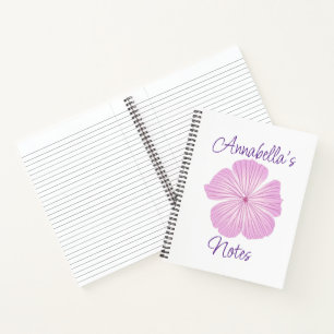 Carnet Lavatera rose