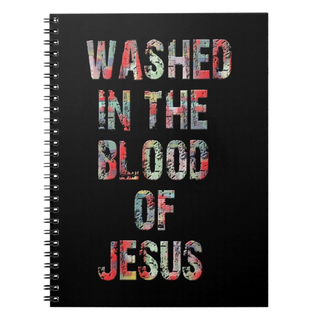 Carnet LAVÉ DANS LE SANG DE JÉSUS CHRIST T-ShirtLAVÉ (Devant)