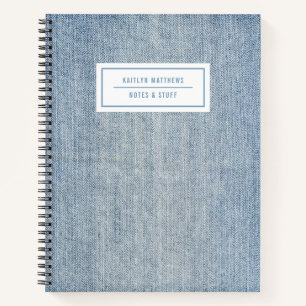 Carnet Lave-linge moderne Denim Jeans Nom de la texture