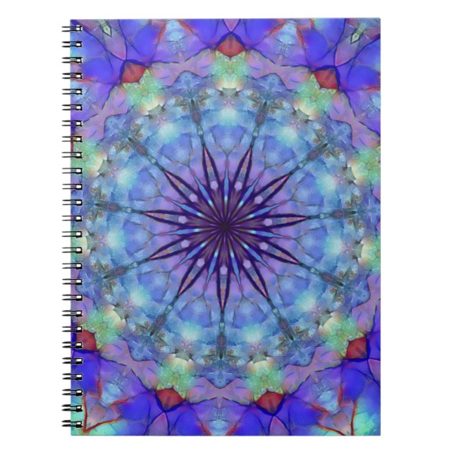 Carnet Lavender Starburst Mandala (Devant)