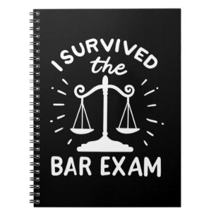 Carnet L'Avocat A Survécu À L'Examen Bar