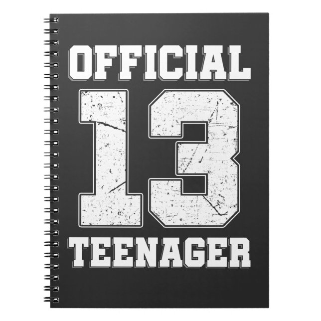Carnet Le 13e anniversaire de Thirteen Years Old Official (Devant)