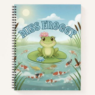 Carnet Le bloc-notes Lily de Mademoiselle Froggy