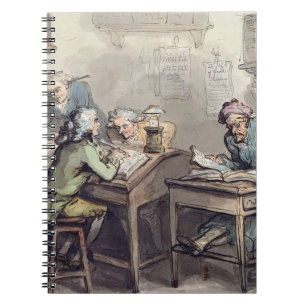 Carnet Le bureau d'un négociant, 1789 (stylo et encre et