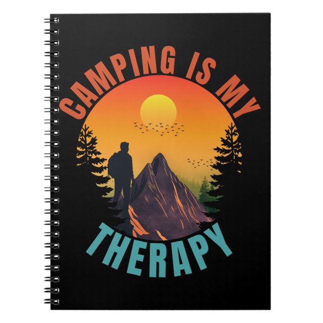 Carnet Le camping est mon cadeau de vacances en plein air (Devant)