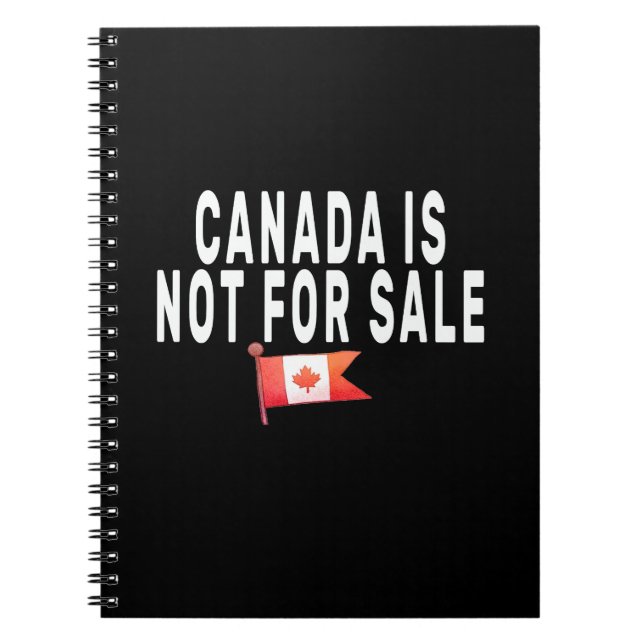 Carnet Le Canada n'est pas à vendre, fier d'être Canadien (Devant)