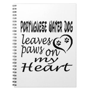 Carnet Le chien d'eau portugais laisse la patte sur mon