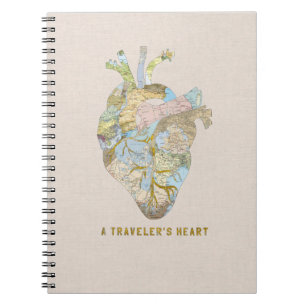Carnet Le coeur d'un voyageur