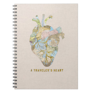 Carnet Le coeur d'un voyageur