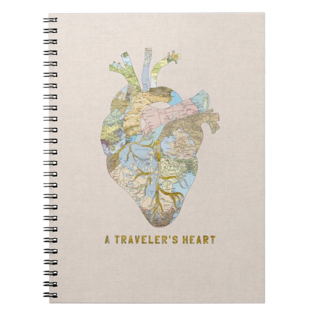 Carnet Le coeur d'un voyageur (Devant)